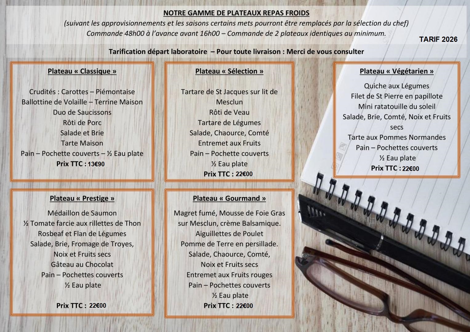 Plateau repas froid Arcis-sur-Aube