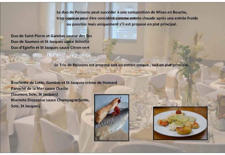 Menu réception de mariage Arcis-sur-Aube