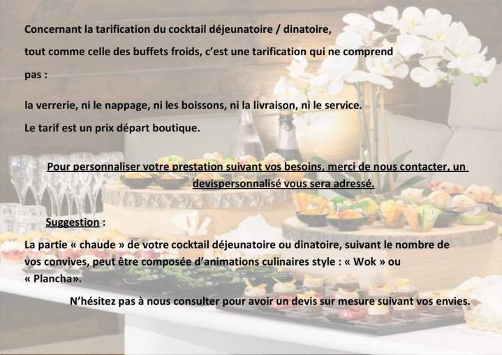 Prestation buffet cocktail Arcis-sur-Aube